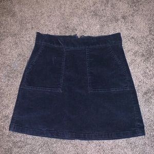 navy corduroy skirt